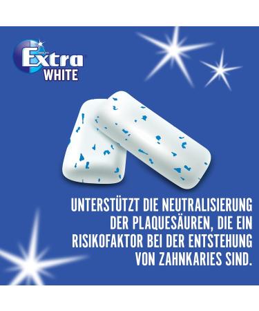 Buy Extra Professional White Chewing Gum | Sugar-Free Fresh Breath | 50 Dragees in 1 White Bottle | International Shipping Available - Buy Online on GoSupps.com