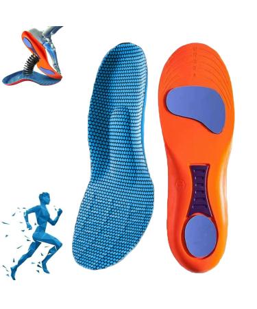 Norelie insert Norelie Orthopedic insoles to support the vaulted vault comfortable insole plane planar fasciitis (blue 43-44) 43-44 blue