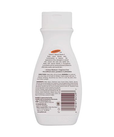 Palmer's Natural Vitamin E Body Lotion Fragrance Free 8.5 oz - Nourishing Moisturizer - Buy Online on GoSupps.com