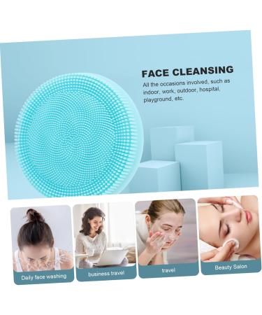 Beaupretty Pore cleanser Face Clean Face Washing Brush Face Cleaner Brush Deep Cleansing Brush Face Brush Pore Cleaner Face Scrubber Facial Cleanser Silica Gel - Buy Online on GoSupps.com