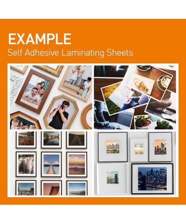 VIOLETTO (20 Sheets) Self Adhesive Laminating Sheets  Self-Seal  No Machine Needed  self Sealing  8.5 x 11 Inch - Buy Online on GoSupps.com