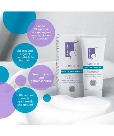 Multi-Mam Lanolin Nipple Cream 30ml - Fast Relief for Sore Nipples - Safe for Breastfeeding Mothers and Babies - Buy Online on GoSupps.com