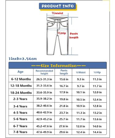 KIDSCOOL SPACE Baby Girl Boy Slim Jeans | 4-5 Years | Elastic Waist Ripped Denim Pants | Slim Blue - Buy Online on GoSupps.com