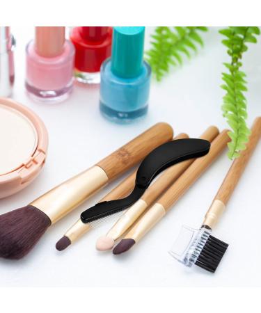 PATKAW Eyelash Comb Eyelash Shaper Foldable Eyebrow Brush Eyebrow Eyelash Makeup Grooming Tool for Women Girls Cosmetic Travel Black - Buy Online on GoSupps.com