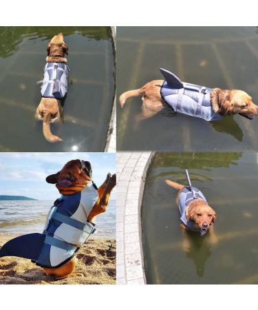 Adjustable XL Gray Dog Life Vest | Pet Swimming Suit & Aqua-Top | Safe and Stylish Dog Swimming Vest - Buy Online on GoSupps.com