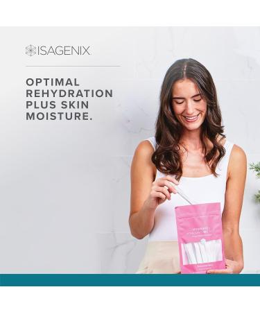 Isagenix Hydrate + Hyaluronic Acid to Help Improve Skin Moisture - Superior Hydration with 1625+ mg of Essential Electrolytes - No Added Sugar - Waternmelon Flavor - 0.2 oz Sticks - 24 Servings - Buy Online on GoSupps.com