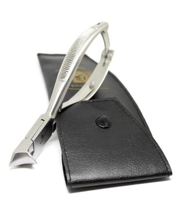 BeautyTytrack Podologist Nail Clippers - Extra Long Nail Scissors for Thick Toenails & Fingernails - Professional Foot Care Instruments with Leather Safety Pocket - Buy Online on GoSupps.com
