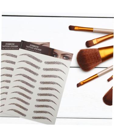 IWOWHERO 9 Sheets Waterproof Eyebrow Stickers 6d Eyebrow Stickers Fake Eyebrow Stickers Tool Shaping 3d - Buy Online on GoSupps.com