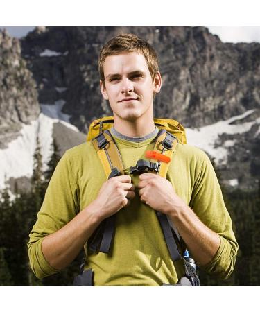 AUGSUN 10 Pcs Safety Whistle with Lanyard - Marine Grade Plastic Whistle for Emergencies, Orange - Buy Online on GoSupps.com