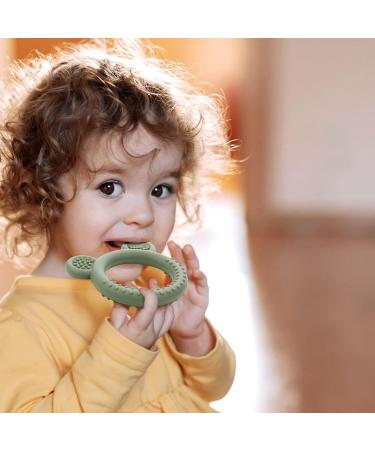 Eascrozn Baby Teething Toys Set | BPA Free Silicone Teether for Babies 0-12 Months | Soothes Sore Gums | 3-Pack - Buy Online on GoSupps.com