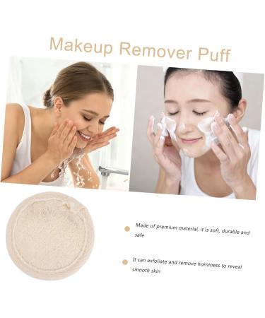 Beavorty 1 Set Loofah face wash Face Scrub Wash Pads natural loofah sponge Facial Cleaning Pad makeup powder puffs Eye microfiber makeup sponge Loofah Makeup Puff wet wipes makeup remover - Buy Online on GoSupps.com