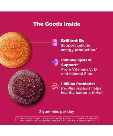 OLLY Multi + Probiotic Adult Multivitamin Gummy 1 Billion CFUs Digestive and Immune Support Chewable Supplement Tropical Twist 35 Day Supply - 70 Count 1 Count (Pack of 70) - Buy Online on GoSupps.com