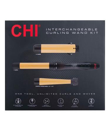 CHI Interchangeable Curling Wand - Inverted Tapered Barrel 0.5-1.25 Inches - Buy Online on GoSupps.com