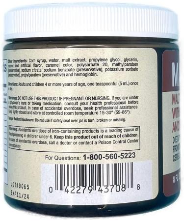 Maltaglobin B-12 8 oz. - Premium Vitamin B-12 Supplement - Buy Online on GoSupps.com
