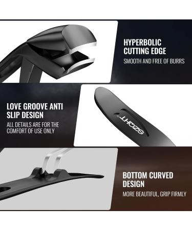 Premium Stainless Steel Nail Clippers - Ergonomic Toenail Clipper with Storage | Perfect Gift Idea | Nail Perfection - Buy Online on GoSupps.com