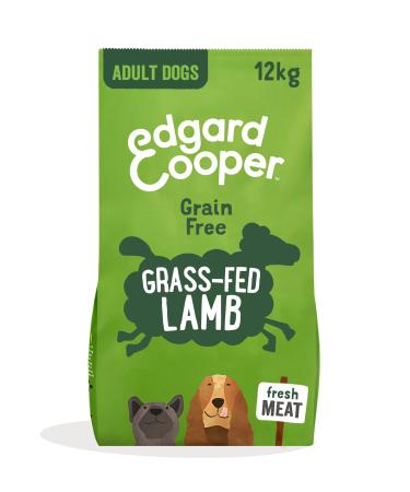Edgard & Cooper Dog Food (Fresh Lamb 12kg) Grain Free Fresh Meat & Quality Protein Real Ingredients for Dogs Hypoallergenic No Added Sugars