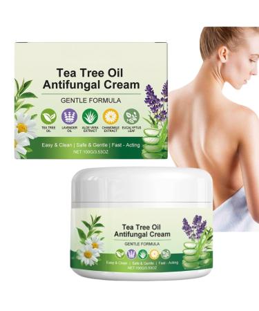 Nuvilo Antifungal cream with tea tree oil moisturizing cream for feet and hands relieves itchy skin