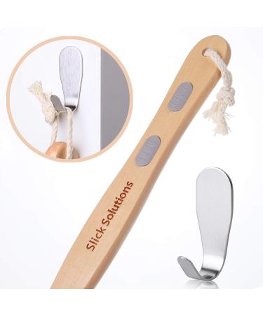 Double Sided Shower Brush | Long Handle Back Scrubber and Bath Brush - Buy Online on GoSupps.com