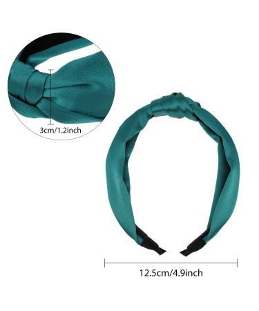 WILLBOND Silk Knot Headbands for Women Girls - 8 Pcs Topknot Solid Color Hair Accessories - Buy Online on GoSupps.com