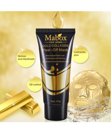 24K Gold Facial Mask - Anti-Aging Collagen Peel-Off Mask for Brightening & Firming Skin | Removes Blackheads & Discoloration - Buy Online on GoSupps.com