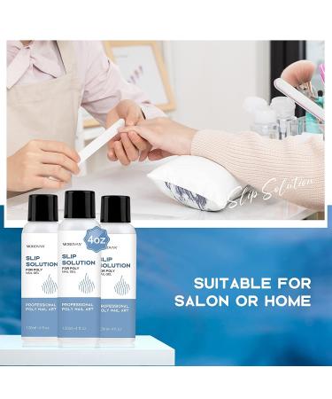 Morovan Poly Gel Slip Solution 120ml - Anti-Stick Extension Nail Liquid for Easy DIY Poly Gel Nails with Brush Cap - Buy Online on GoSupps.com