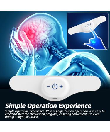 Electric Headache Migraine Relief Head Massager Rechargeable TENS Units Digital Pain Relieve Device Head Cap Prophylactic Treatment for Migraine Headband for Deep Relaxation and Stress Relief - Buy Online on GoSupps.com