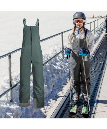 TNGXXWL Snow Bibs Overalls - Waterproof & Windproof Ski Bib Pants for Men, Women & Kids - Grey Large - Buy Online on GoSupps.com