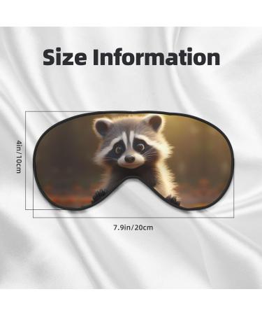 BREAUX Raccoon Print Eye Mask | Double Sided Blackout Sleep Mask for Ultimate Comfort | Unisex Sleep Aid - Buy Online on GoSupps.com