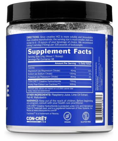 NAKED Lean Creatine HCI Powder - Raspberry Lime Vegan Non-GMO Gluten-Free No Fillers Supports Muscle Growth & Strength - 68 Servings Raspberry Lime 8.2 Ounce (Pack of 1) - Buy Online on GoSupps.com