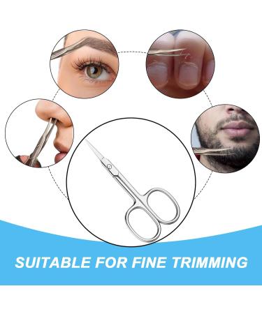 Nail Scissors Beauty Scissors for Eyebrow Moustache Nose Hair Sharp Nail Scissor for Toenails Stainless Steel Curved Cuticle Scissor for Hair Trimming Beauty Grooming Thick Toenails Women Men - Buy Online on GoSupps.com