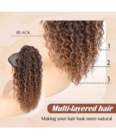 Allyreetress Afro Curly Ponytail Extension Long Black Drawstring Ponytail for Black Women Long Multi Layered Hair FluffyThick Ponytail Natural Soft Synthetic Hairpiece for Daily Use(T1B/30) 18 Inch T1B/30 - Buy Online on GoSupps.com