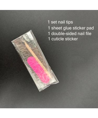 Dark Purple Pure Color Press on Nails | UV Full Cover Short Squoval Shape Reusable Fake Nails - 24 Nail Kit with Jelly Glue Pad - Buy Online on GoSupps.com