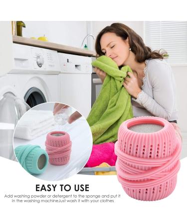 Laundry Ball Washer Balls Reusable Dryer Ball Laundry Scrubbing Balls Anti Winding Premium Soft Washer Ball Laundry Washing Balls Pink - Buy Online on GoSupps.com