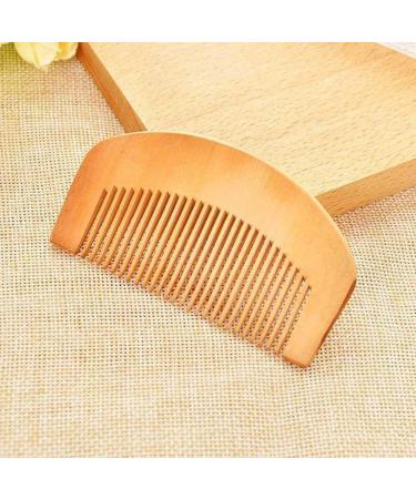 1Pcs Natural Peach Wood Comb - Head Massage & Hair Care Beauty Tool | V4U7 - Buy Online on GoSupps.com