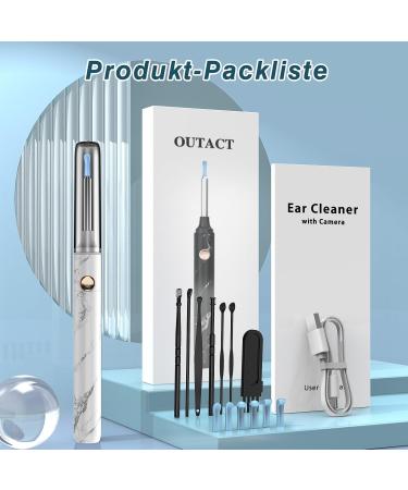 Outact 1080p HD Ear Wax Removal Otoscope - Waterproof Ear Cleaner with 7-Piece Set for iPhone iPad & Android - Buy Online on GoSupps.com