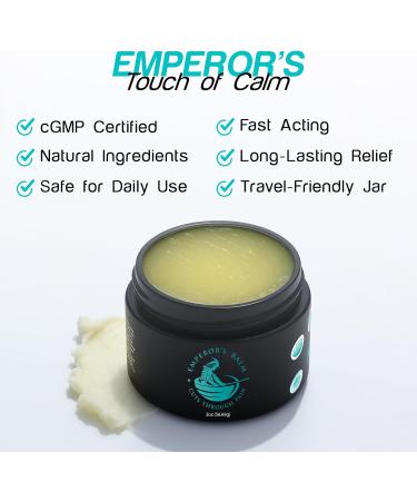 The Emperor's Balm Joint & Muscle Therapy Cream Fast-Acting Non-Greasy Long-Lasting Natural Formula Soothing Rub for Back Shoulder Neck & Whole Body - 2oz Pack of 1 - Buy Online on GoSupps.com