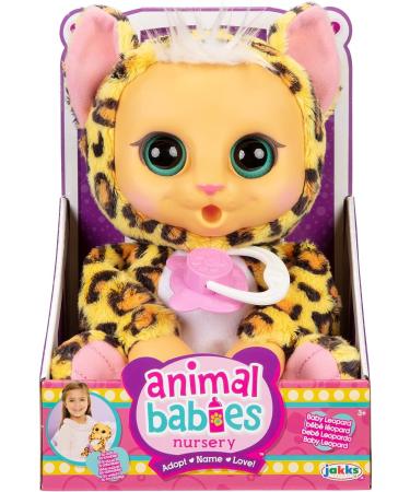 Personalized Baby Plush Leopard with Birth Certificate, Diaper & Pacifier - 10.5 Inch - Buy Online on GoSupps.com