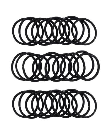30 Pieces Black 4mm Hair Ties - Tearproof Metal-Free Elastic Bands for Thick & Curly Hair - Stylish Ponytail Holders for Women & Girls - Buy Online on GoSupps.com