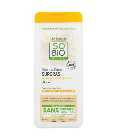 So'Bio tic So Bio tic Surgras shower cream with organic shea butter oil 650 ml pack of 2