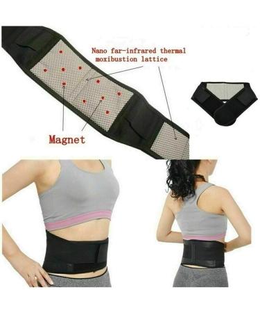 Oakye Magnetic Backrest & Hip Belt - Posture Correction Self-Heating Waist Wrap with Tourmaline - Large Blackone L - Buy Online on GoSupps.com