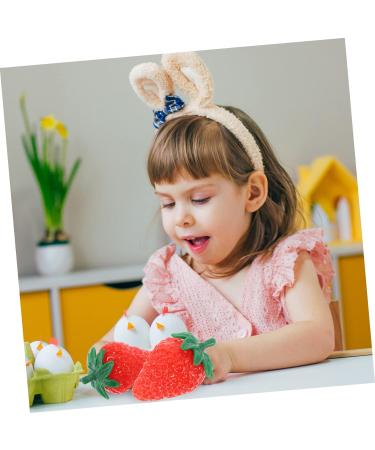HOMSFOU 24 Pcs Simulated Strawberry Model Faux Strawberry Fake Strawberry Simulation Strawberries Artificial Red Strawberries Fake Blueberries Fake Fruits Fake Strawberries Pvc Chic Child - Buy Online on GoSupps.com