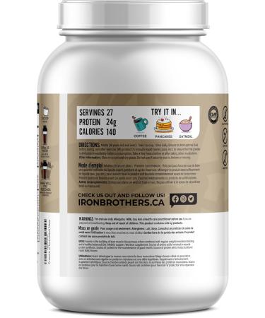Iron Brothers Supplements Whey Protein Powder | 100% Pure Whey Casein Blend with BCAA for Muscle Growth Performance & Recovery | Chocolate Brownie Taste GMO & Gluten Free 27 Servings - Buy Online on GoSupps.com