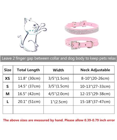 THAIN Rhinestone Dog Cat Collar - Bling Diamond Crown Decoration - Pink - XS (8-10) - Small Medium Large Dogs - Buy Online on GoSupps.com