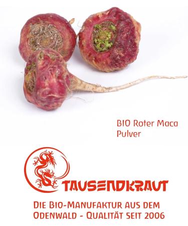  Tausendkraut Organic Red Maca (200 g) Superfood Premium Quality from Peru St. John's Wort - Buy Online on GoSupps.com