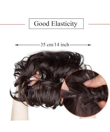 SEGO Updo Hair Extensions | Voluminous 80g Updos Hair Tub Dutt | Dark Brown & Sandy Brown | Affordable Quality - Buy Online on GoSupps.com