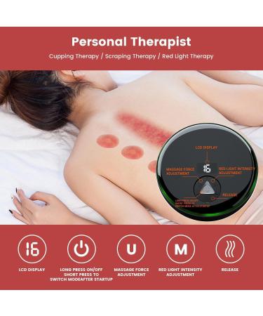 Dyroe Electric Infrared Cupping Massager - Intelligent 16 Gears 3 Modes Remote Control for Pain Relief & Body Detox - Buy Online on GoSupps.com