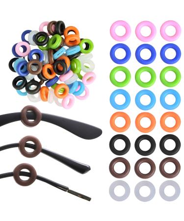 30 pairs in 8 colors silicone glasses silicone glasses ear hooks round anti-slip hooks suitable for glasses and adults