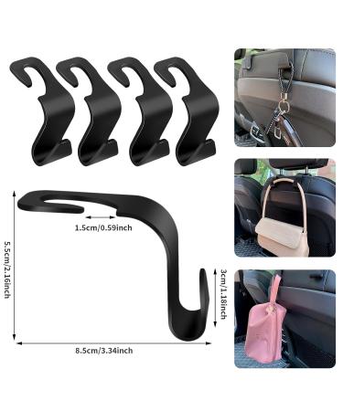 Tao Pipe 6-Piece Car Storage Hooks | Back Seat Headrest Hangers for Clothes & Handbags | Car Seat Hook Organizer - Buy Online on GoSupps.com