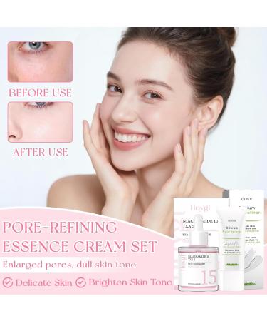 Luyuttn 50ml Pore Refiner Serum + 30G Skin Food Light Moisturizer Pore Refining Cream Pores Shrinking Facial Care for Women Korean Skincare Long Lasting Hydration Skin Cream Pink - Buy Online on GoSupps.com