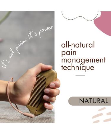 Premium Sandalwood Birthing Comb | Engraved Birth Affirmation | Labor Pain Relief - Cocoa & Cali Original - Buy Online on GoSupps.com